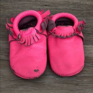 Freshly Picked size 4 Hot pink moccasins used
